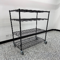4' Portable Wire Shelving Unit image 0